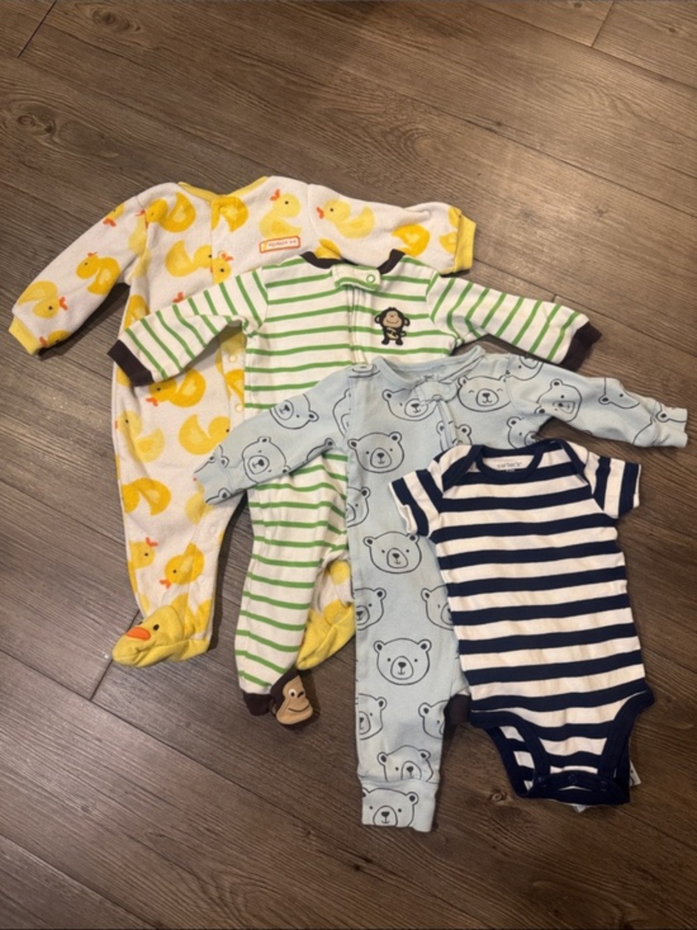 Bundle of 4 Carter's Baby Boy One-Piece Lot. 6 months. GUC!💙